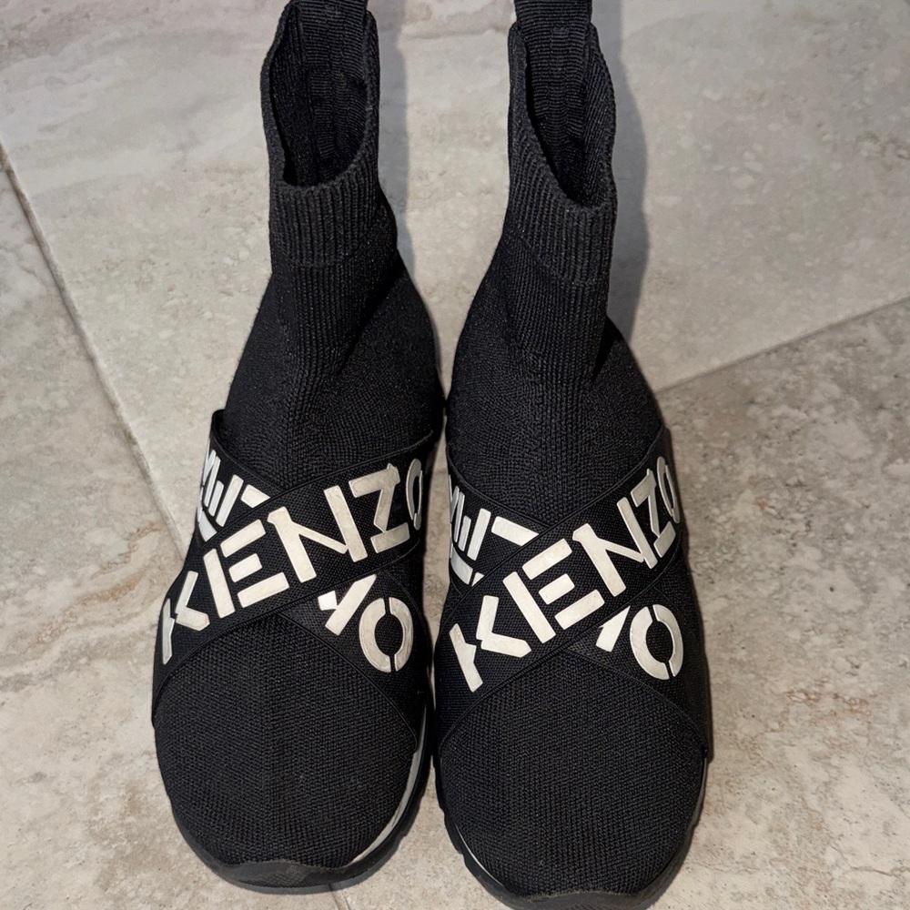 Kenzo Black and White Sock sport trainer sneaker